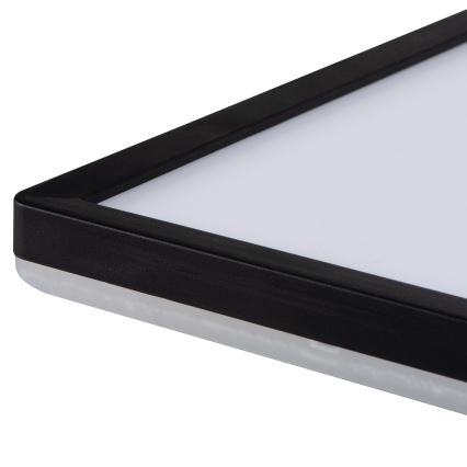 Plafonieră LED pentru baie AZPO LED/22W/230V 42x42 cm IP54 negru