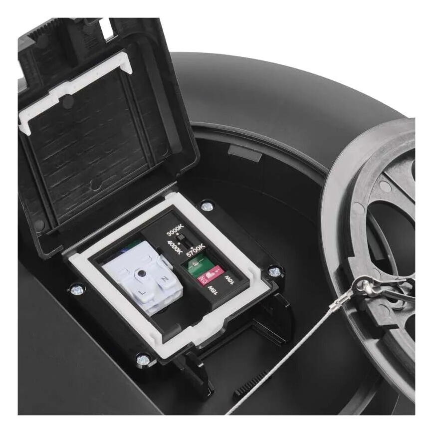 Plafonieră LED pentru baie LED/18W/230V 3000/4000/5700K IP55 negru