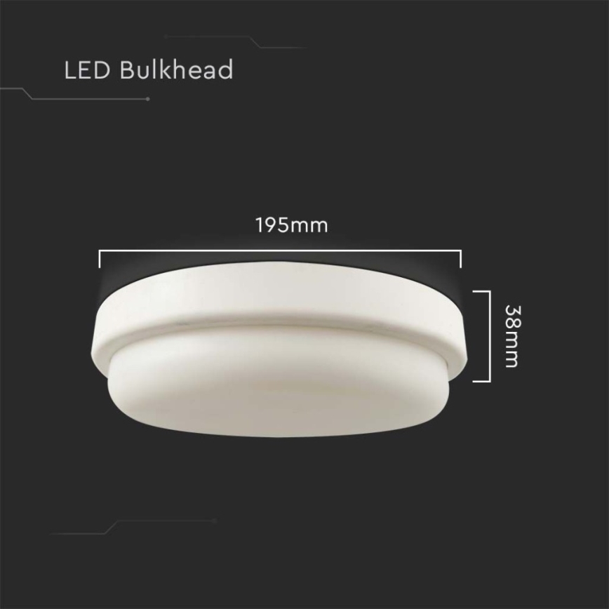 Plafonieră LED pentru baie LED/18W/230V 4000K