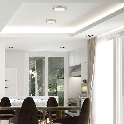 Plafonieră LED pentru baie LED/18W/230V IP65 aurie