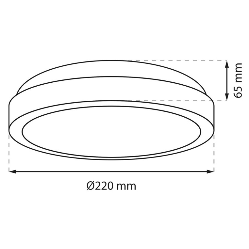 Plafonieră LED pentru baie LED/18W/230V IP65 aurie