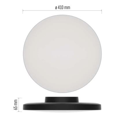 Plafonieră LED pentru baie LED/32W/230V 3000/4000/5700K IP55 negru