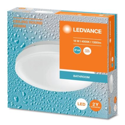 Plafonieră LED pentru baie Ledvance CEILING ROUND LED/18W/230V 4000K IP44