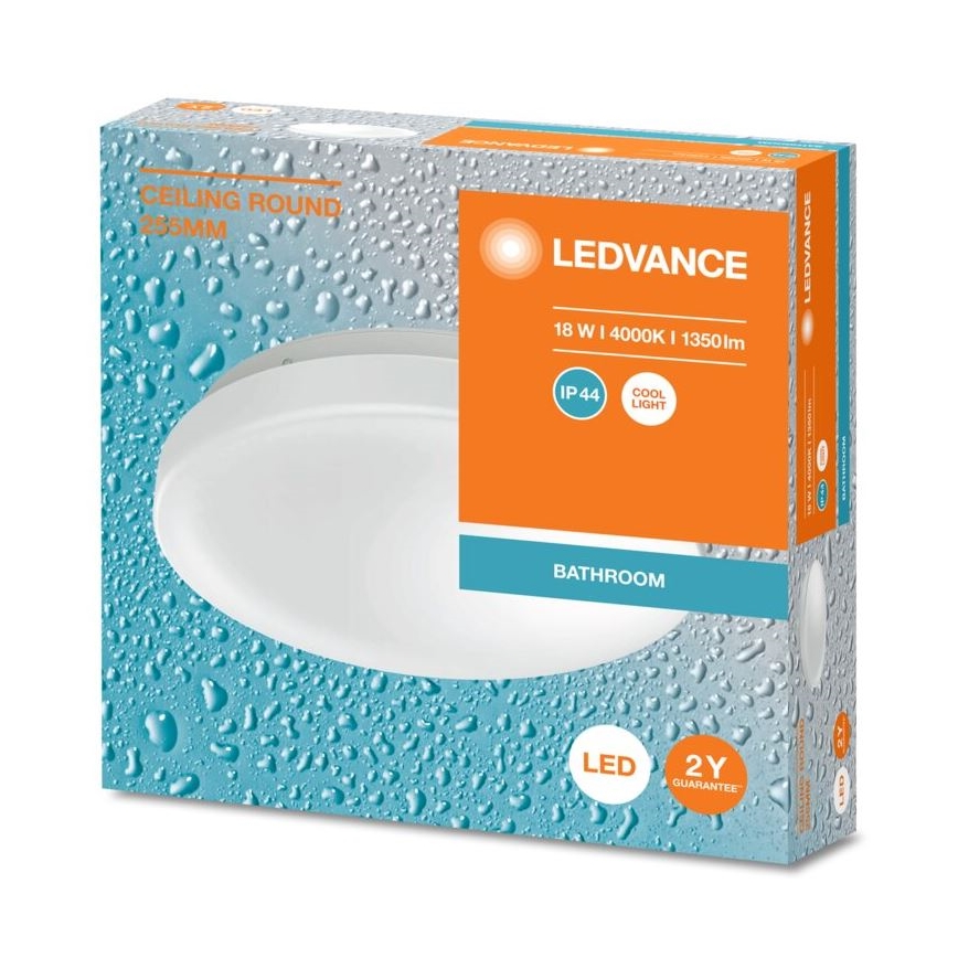 Plafonieră LED pentru baie Ledvance CEILING ROUND LED/18W/230V 4000K IP44