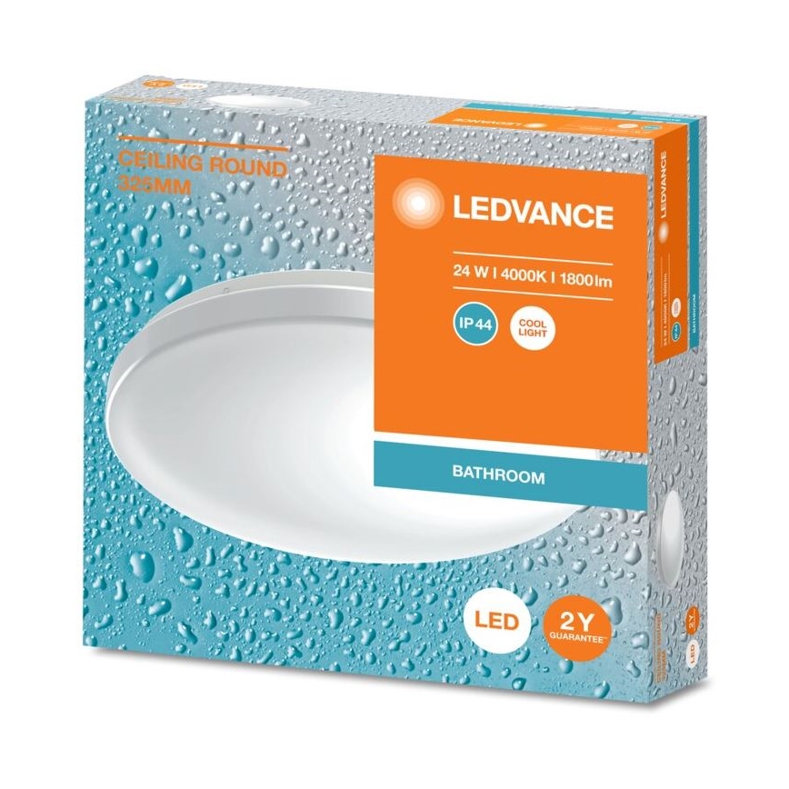 Plafonieră LED pentru baie Ledvance CEILING ROUND LED/24W/230V 4000K IP44