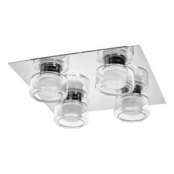 Plafonieră LED pentru baie Ledvance ORBIS FLAME 4xLED/5,5W/230V 3000/4000K IP44 crom