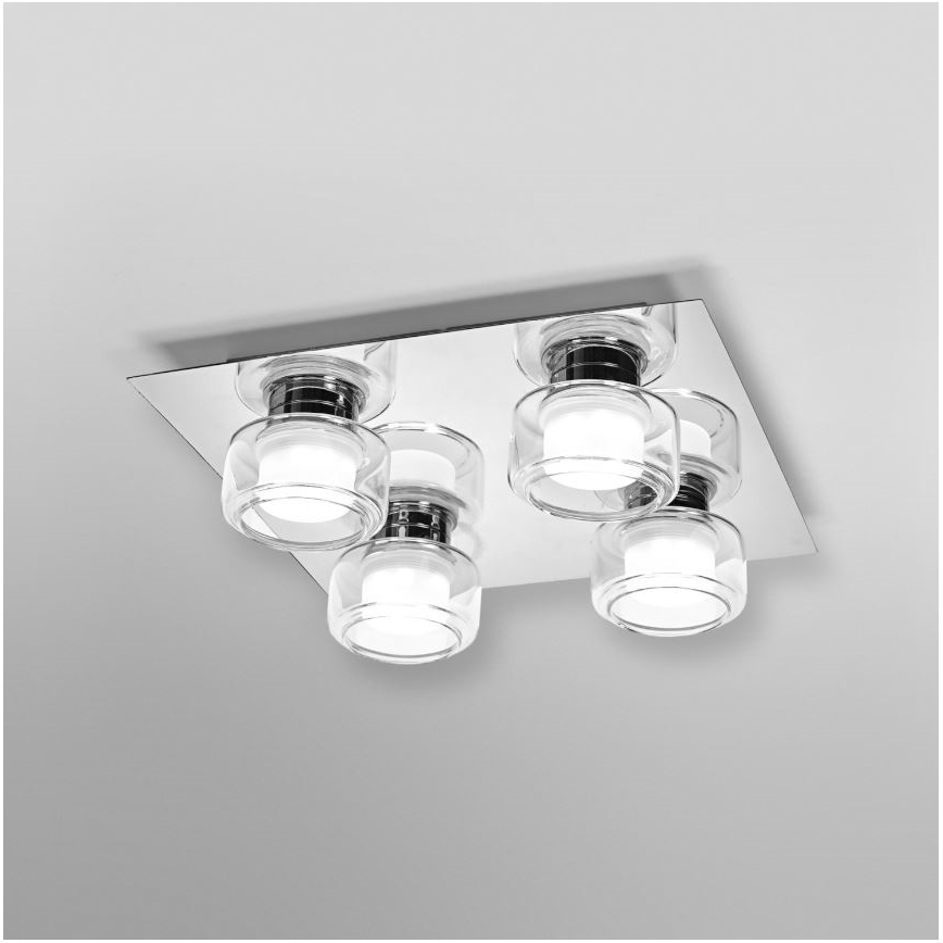 Plafonieră LED pentru baie Ledvance ORBIS FLAME 4xLED/5,5W/230V 3000/4000K IP44 crom