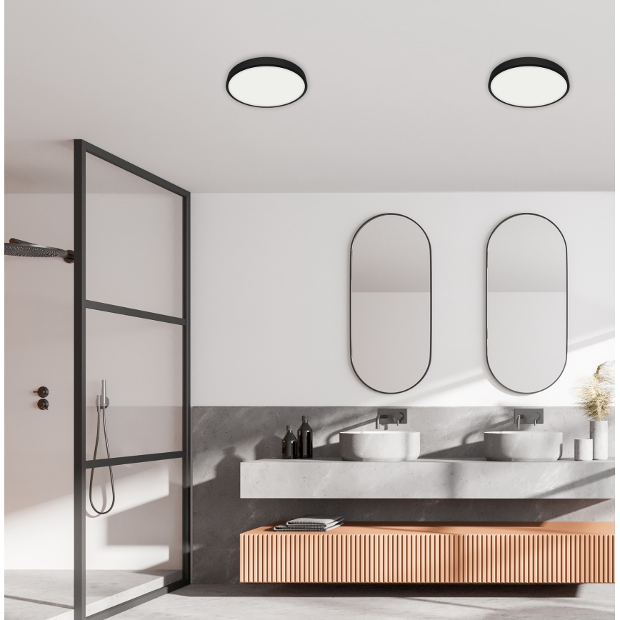 Plafonieră LED pentru baie LENYS LED/18W/230V d. 190 mm IP44 Emithor 49044