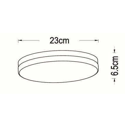 Plafonieră LED pentru baie cu senzor Lucide 79111/24/31 BISKIT LED/12W/230V d. 23 cm IP44 alb