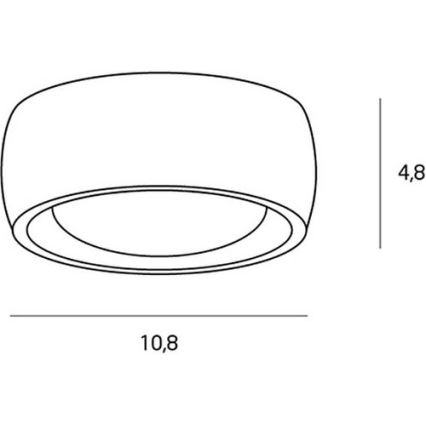 Plafonieră LED pentru baie MAXLIGHT C0204 KODAK LED/8W/230V d. 10,8 cm IP44 negru