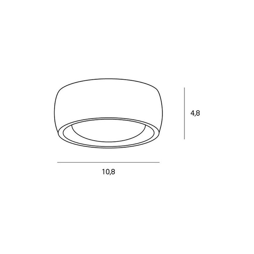 Plafonieră LED pentru baie MAXLIGHT C0204 KODAK LED/8W/230V d. 10,8 cm IP44 negru