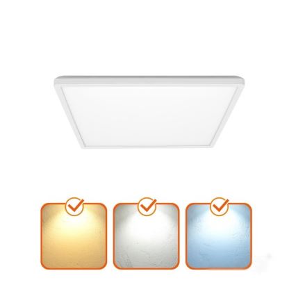 Plafonieră LED pentru baie NIVERA LED/12W/230V IP54 3000/4000/6000K 22,5x22,5 cm alb
