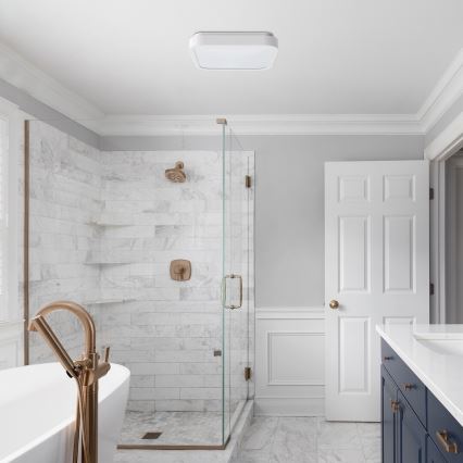 Plafonieră LED pentru baie Rabalux LED/48W/230V IP44 4000K 42x42 cm alb