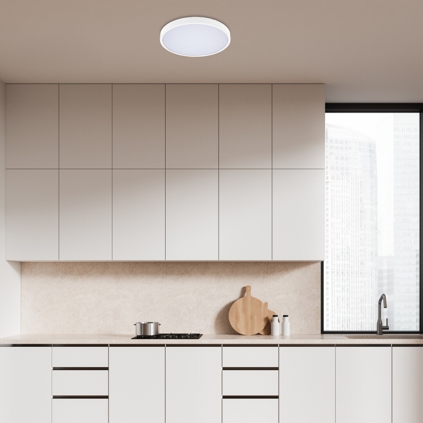 Plafonieră LED pentru baie Rabalux LED/24W/230V 3000/4000/6000K IP44 d. 35,5 cm alb