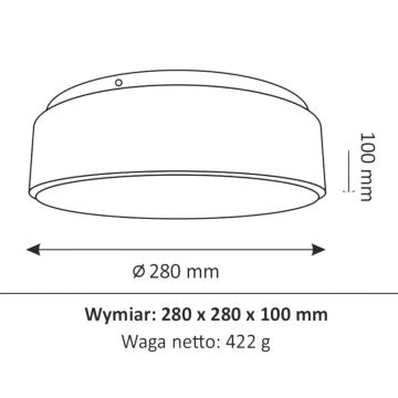 Plafonieră LED pentru baie RENE LED/15W/230V IP44 albă
