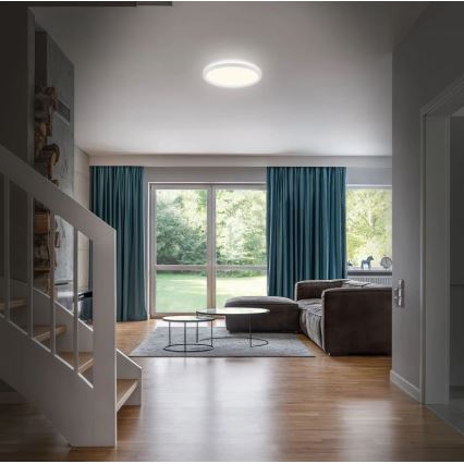 Plafonieră LED pentru baie SLIM LED/19W/230V IP44 alb Briloner 3642-416