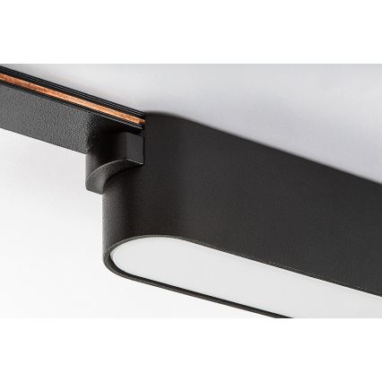 Plafonieră LED pentru sistem de șină monofazic Rabalux LED/16W/24V 3000K 33 cm negru