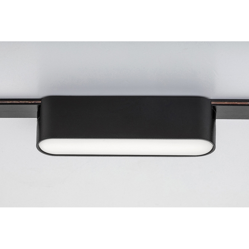 Plafonieră LED pentru sistem de șină monofazic Rabalux LED/6W/24V 3000K 11,5 cm negru