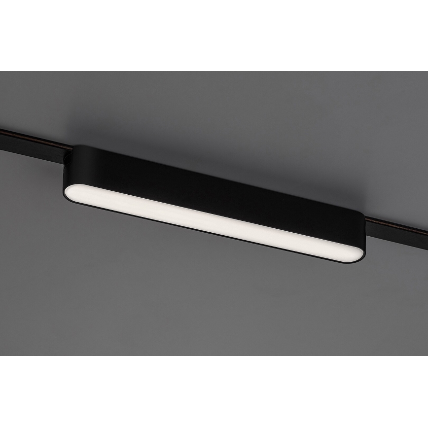 Plafonieră LED pentru sistem de șină monofazic Rabalux LED/12W/24V 4000K 22 cm negru
