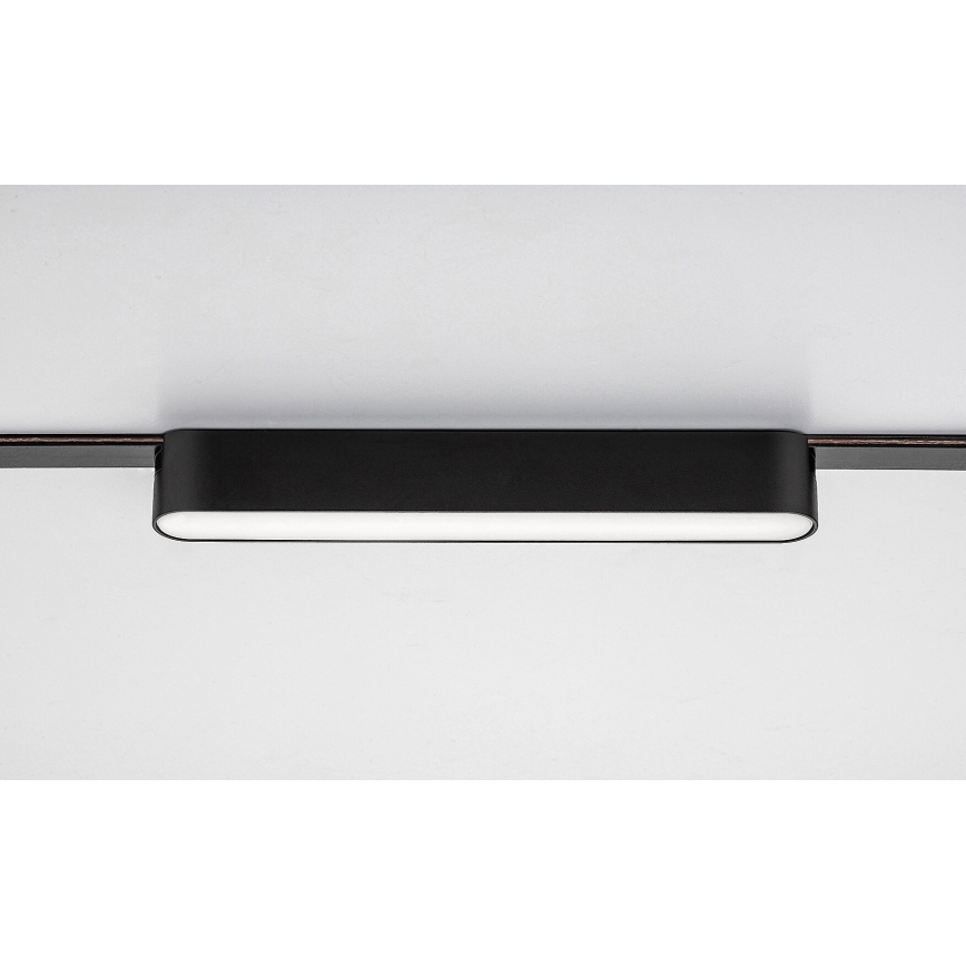 Plafonieră LED pentru sistem de șină monofazic Rabalux LED/12W/24V 4000K 22 cm negru