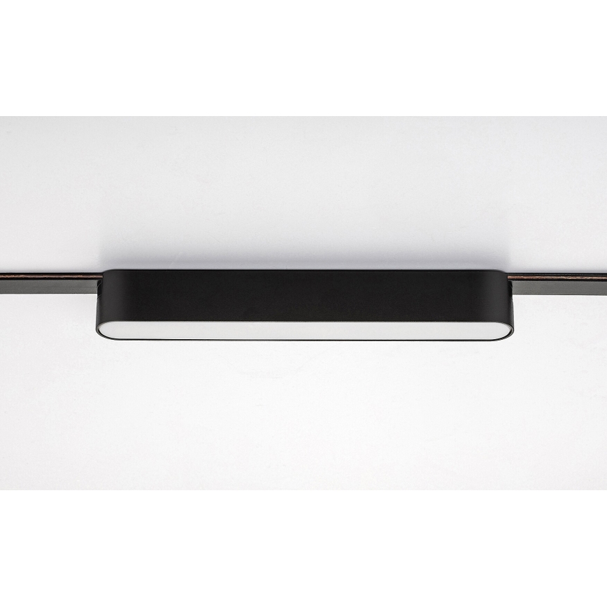 Plafonieră LED pentru sistem de șină monofazic Rabalux LED/12W/24V 4000K 22 cm negru