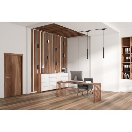 Plafonieră LED pentru sistem de șină monofazic Rabalux LED/12W/24V 4000K 22 cm negru