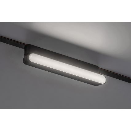Plafonieră LED pentru sistem de șină monofazic Rabalux LED/12W/24V 4000K 22 cm negru