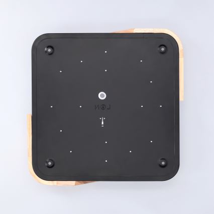 Plafonieră LED PILANA Brilagi LED/24W/230V stejar/negru 32x32 cm