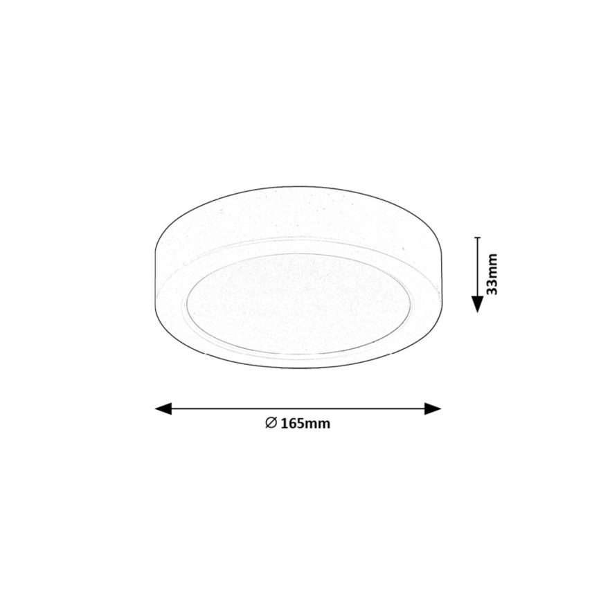Plafonieră LED Rabalux LED/15W/230V 4000K d. 16 cm alb