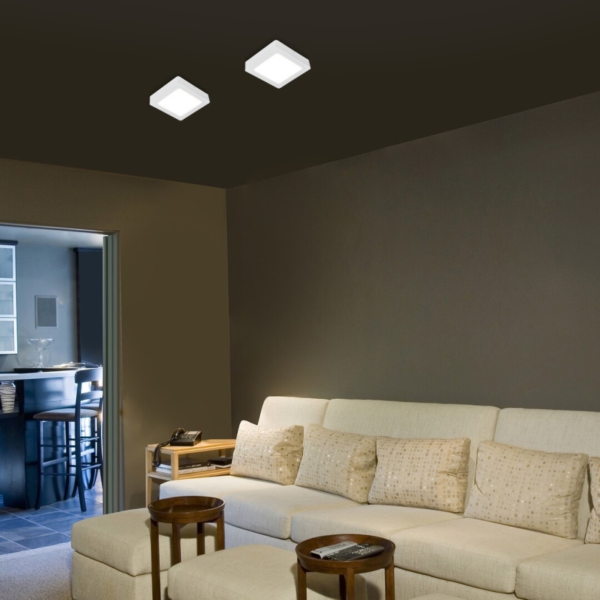 Plafonieră LED Rabalux LED/15W/230V 4000K 16x16 cm alb