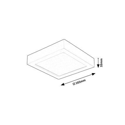 Plafonieră LED Rabalux LED/15W/230V 4000K 16x16 cm alb