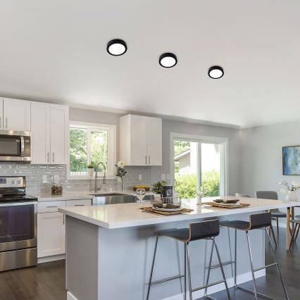 Plafonieră LED SHAUN LED/15W/230V 3000K d. 16 cm negru