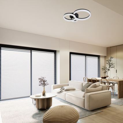 Plafonieră LED Rabalux LED/24W/230V 3000/4000/6500K negru