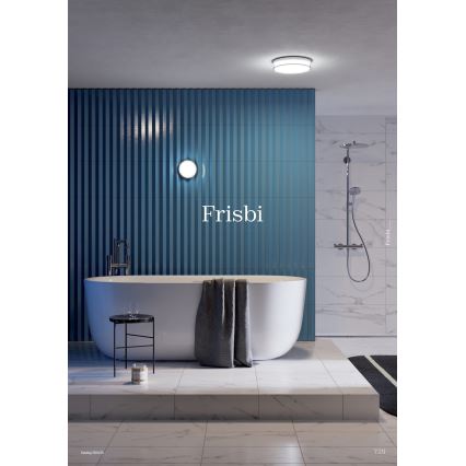 Plafonieră LED pentru baie Redo 01-3728 FRISBI LED/18W/230V d. 28 cm CRI 90 3000/4000K IP44 crom