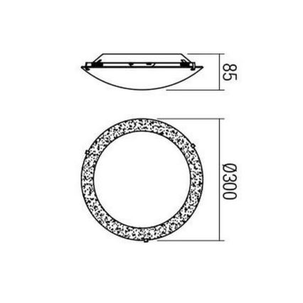 Plafonieră LED Redo 05-864 ARTEMIS LED/12W/230V d. 30 cm auriu
