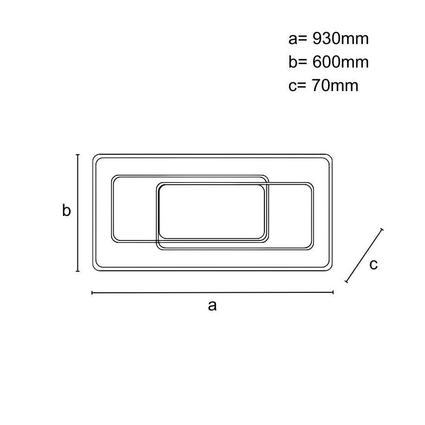 Plafonieră LED reglabilă 220W/230V 3000-6500K + telecomandă