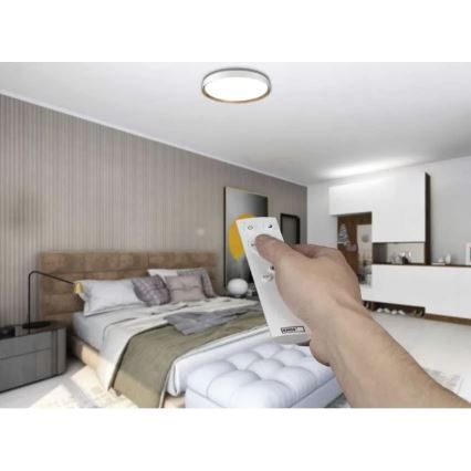 Plafonieră LED dimabilă ILVI LED/45W/230V 2700-6500K Ø 50 cm alb/bej + telecomandă