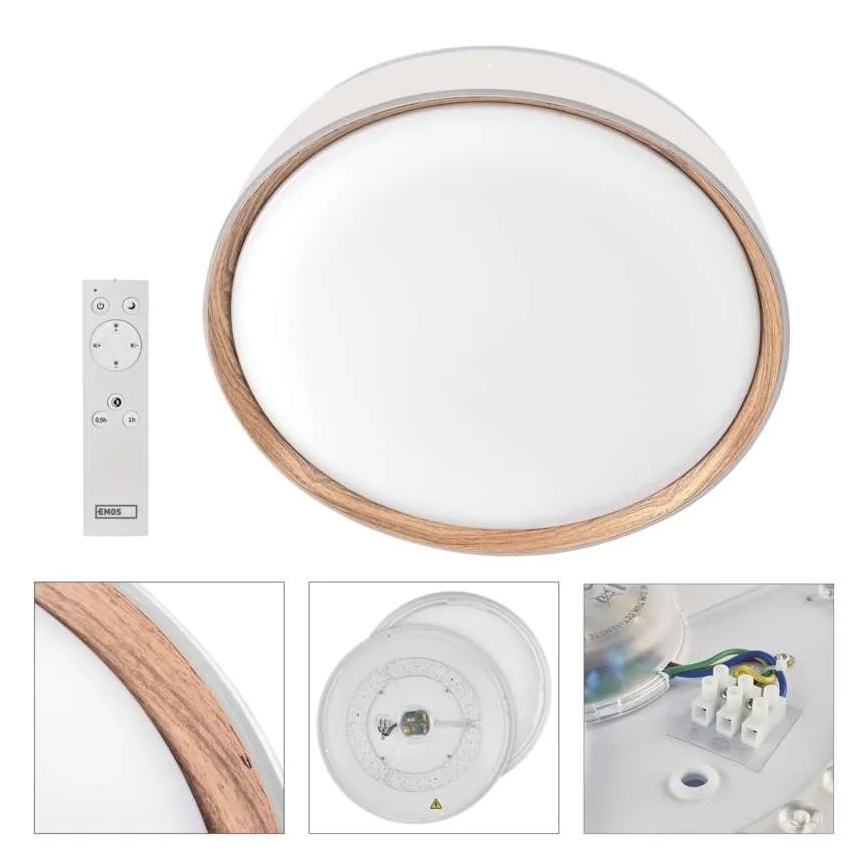 Plafonieră LED dimabilă ILVI LED/45W/230V 2700-6500K Ø 50 cm alb/bej + telecomandă