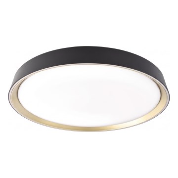 Plafonieră LED reglabilă ILVI LED/45W/230V 2700-6500K Ø 50 cm negru/alamă + telecomandă