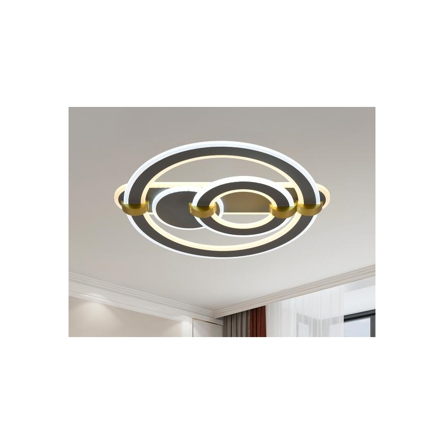 Plafonieră LED reglabilă LED/120W/230V 3000-6500K + telecomandă