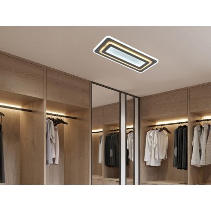 Plafonieră LED dimabilă LED/85W/230V 3000-6500K gri + telecomandă