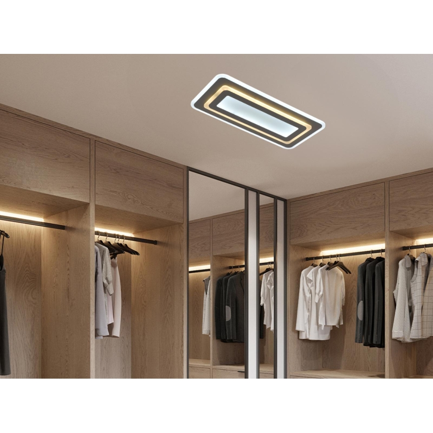 Plafonieră LED dimabilă LED/85W/230V 3000-6500K gri + telecomandă
