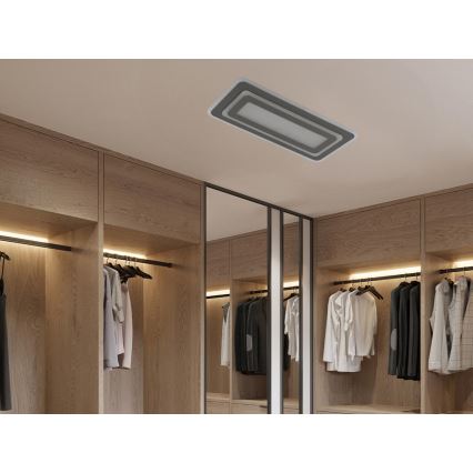 Plafonieră LED dimabilă LED/85W/230V 3000-6500K gri + telecomandă