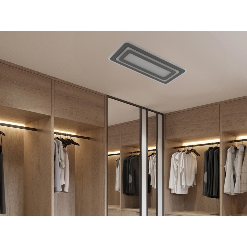 Plafonieră LED dimabilă LED/85W/230V 3000-6500K gri + telecomandă