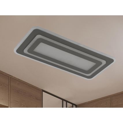 Plafonieră LED dimabilă LED/85W/230V 3000-6500K gri + telecomandă