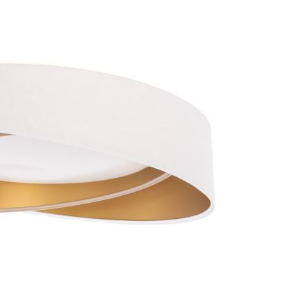 Plafonieră LED reglabilă SMART GALAXY MODERN, 24W/230V, 3000-6500K, Ø55 cm, alb/bej/auriu + telecomandă