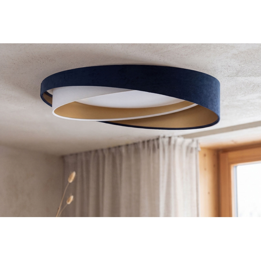 Plafonieră LED reglabilă SMART GALAXY MODERN LED/24W/230V 3000-6500K diam. 55 cm albastru/alb/auriu + telecomandă