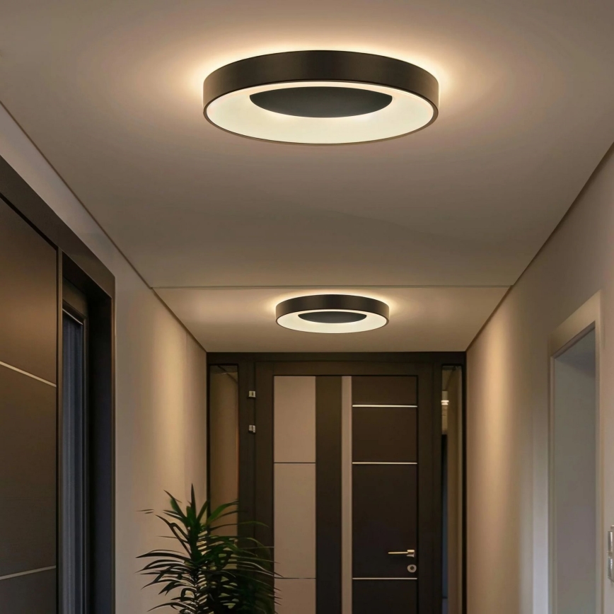 Plafonieră LED dimabilă de baie WITOLD LED/48W/230V pr. 38,5 cm 3000-6000K IP44 + telecomandă