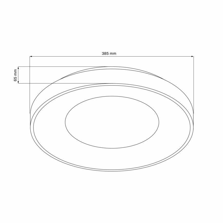 Plafonieră LED dimabilă de baie WITOLD LED/48W/230V pr. 38,5 cm 3000-6000K IP44 + telecomandă