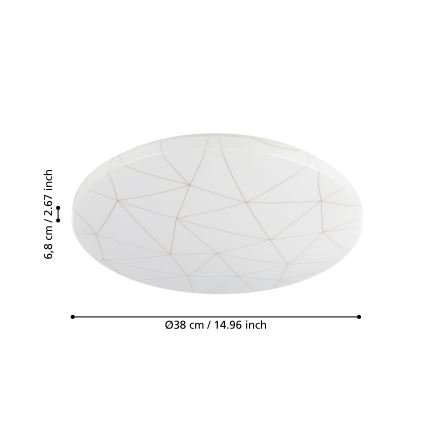 Plafonieră LED/19,5W/230V Eglo